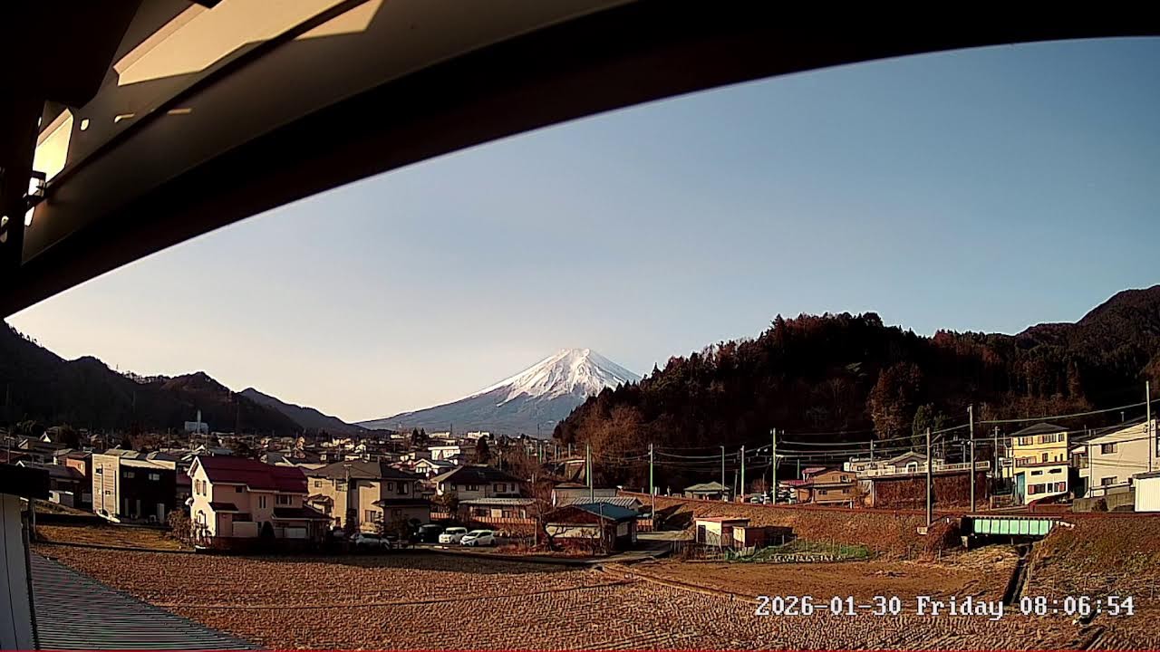 富士山ライブカメラ 山梨県富士吉田市 Yaamanashi Fujiyoshida Live camera.world.cam