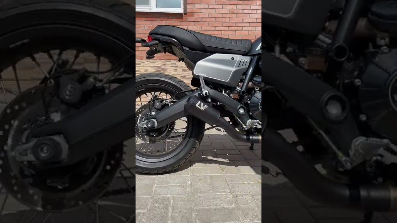 Ducati scrambler night shift. Exhaust Leo Vince 10 Full Black