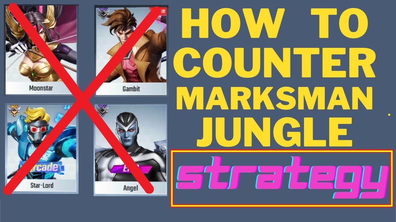 How to counter Marksman Jungle Strategy| Marvel Super War