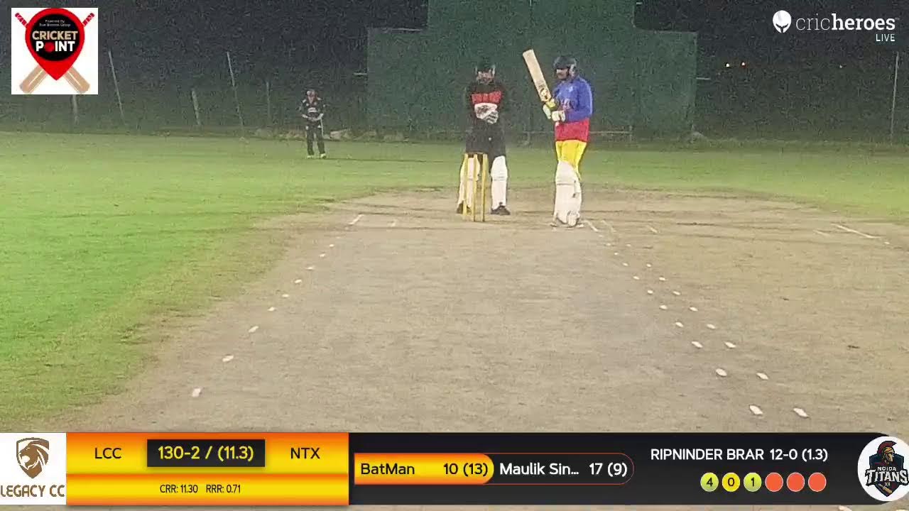 Noida Titans XI vs Legacy Cricket Club live cricket match | Cricket point Practice Match live - Cri