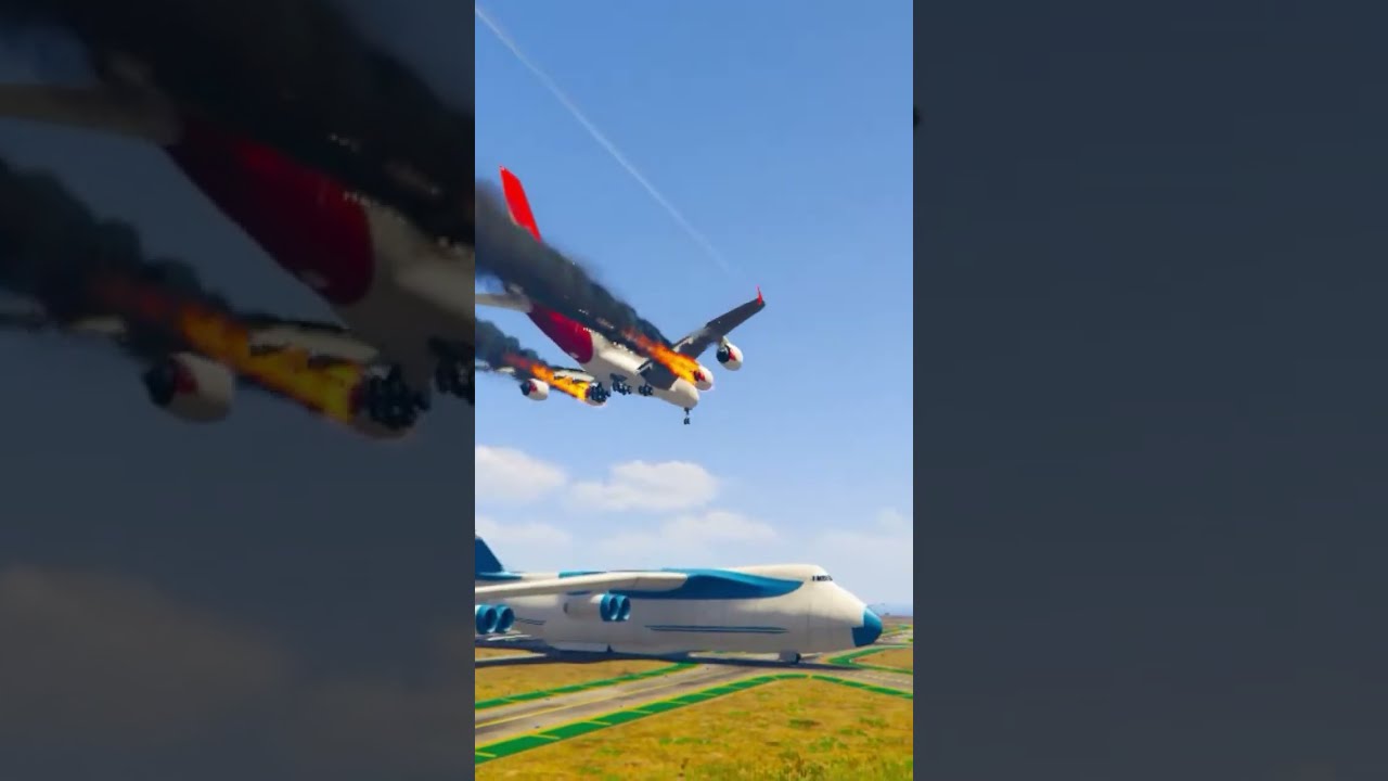 Cow Accidentally Comes Runway During Airbus Landing Gtav