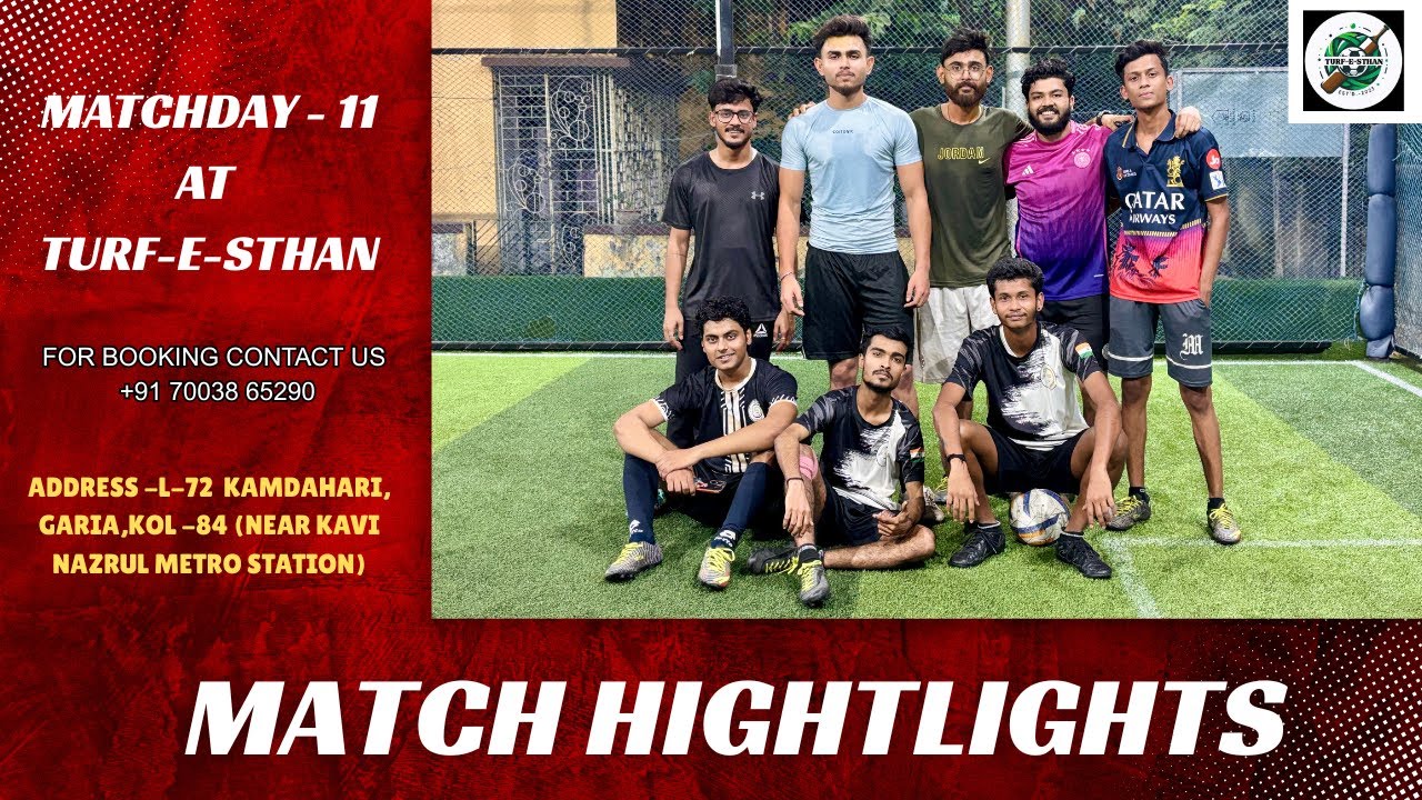 MATCH DAY 11 at TURF-E-STHAN FOOTBALL | 4v4 |  TURF | KOLKATA. #4v4 #football #kolkata #turf 