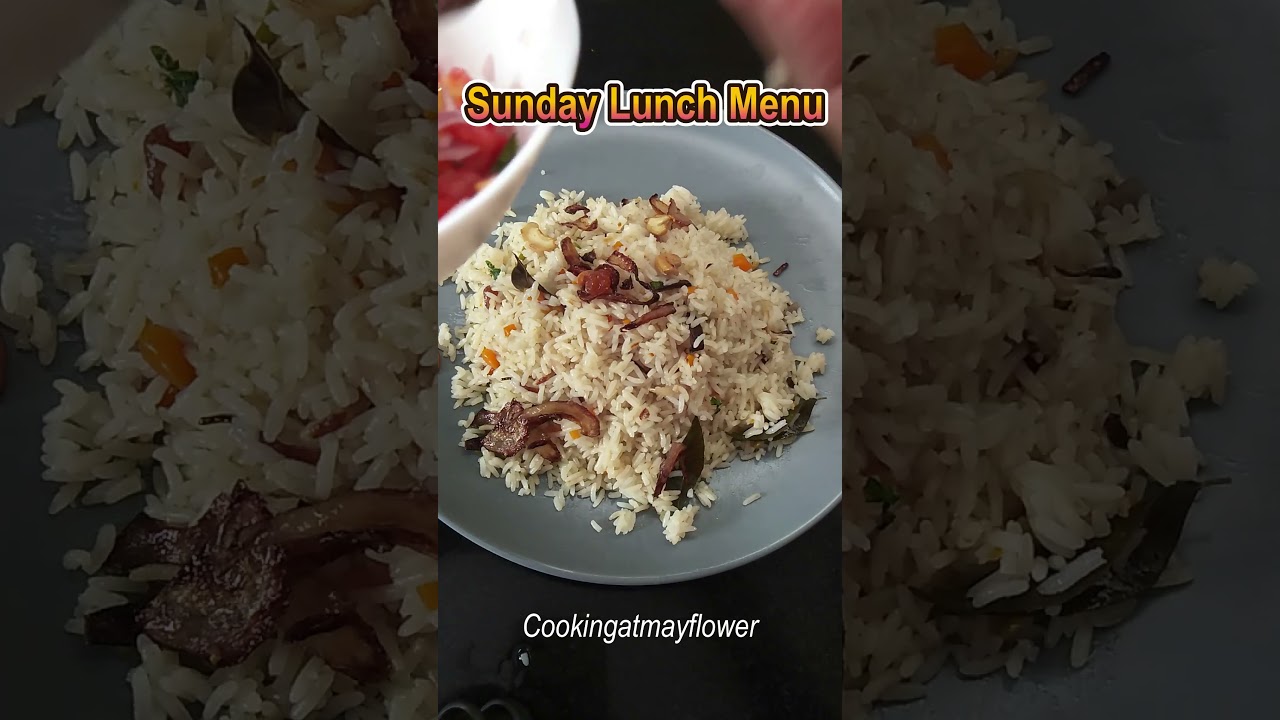 Today Lunch Menu | Sunday Simple Lunch Menu #shorts