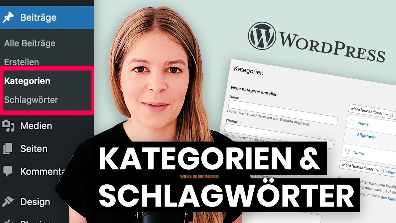 WordPress Kategorien & Schlagwörter | WordPress Tutorial (deutsch)