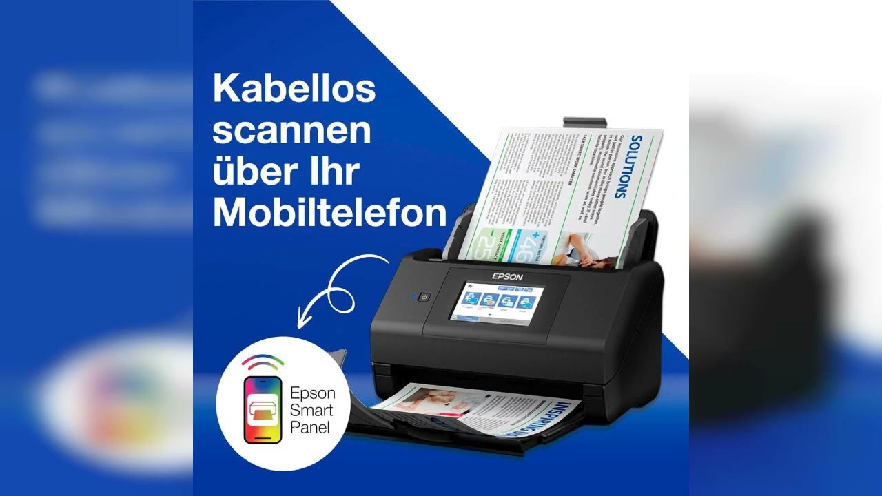 Rezension: Epson WorkForce ES-580W Scanner, Dokumentenscanner (scannt ohne PC, 35 Seiten bzw. 70 ...