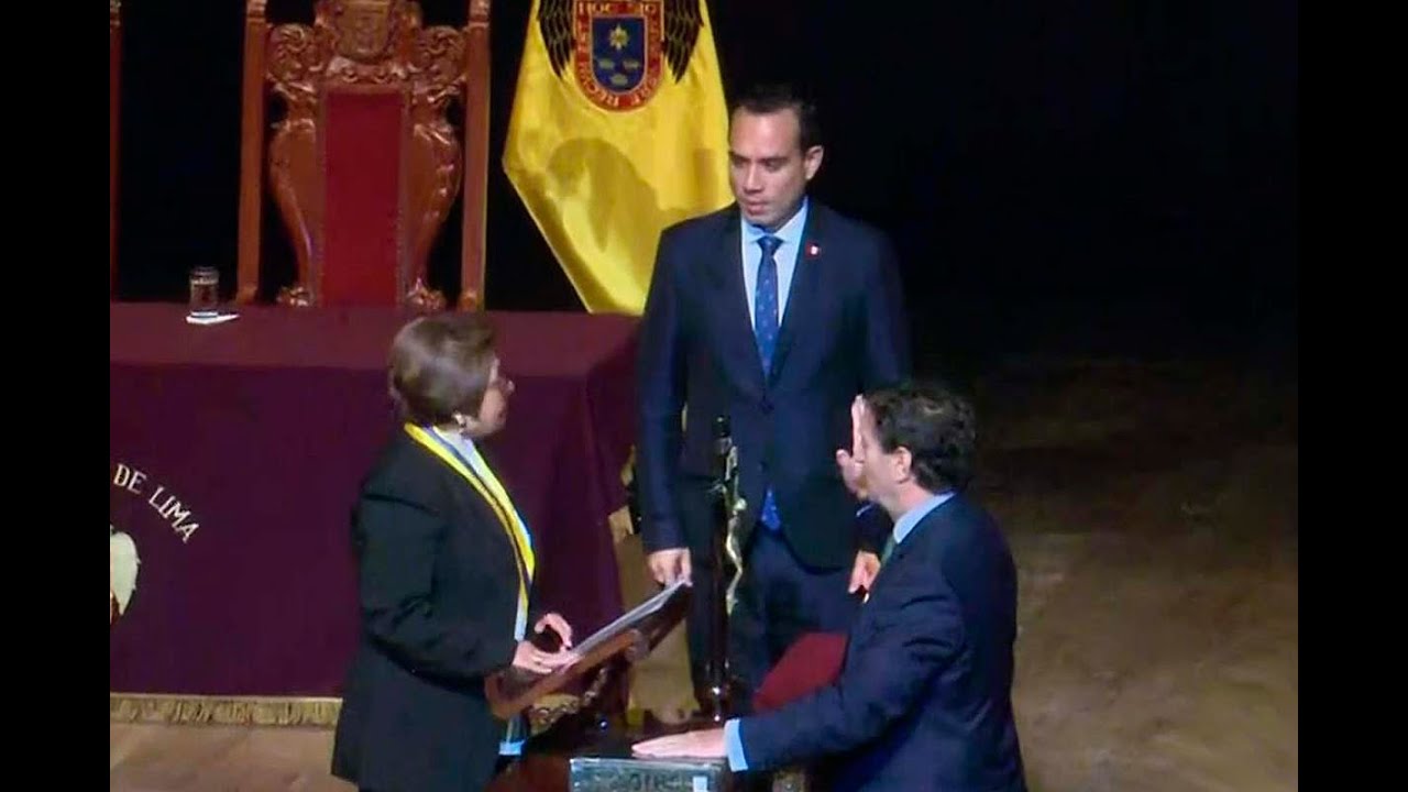 Renzo Reggiardo juramenta como alcalde de Lima al lado del presidente José Jerí