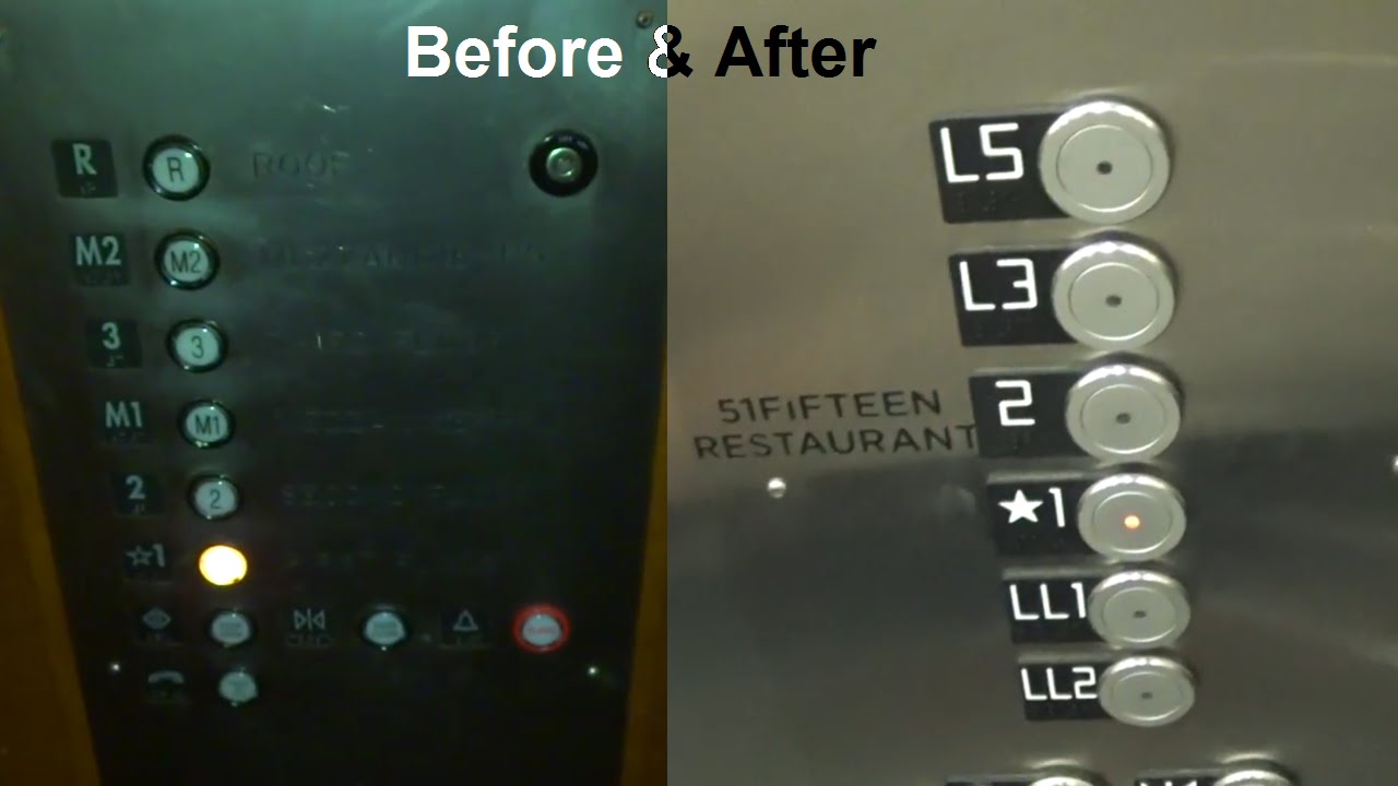 Before & After: The elevators at Saks Fifth Avenue elevators at Galleria Mall in Houston, TX.