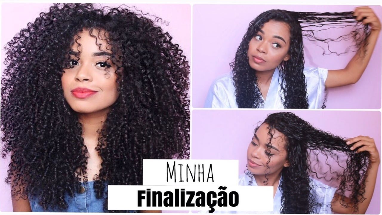 FINALIZAÇÃO PARA CABELOS CACHEADOS USANDO CREME E GEL