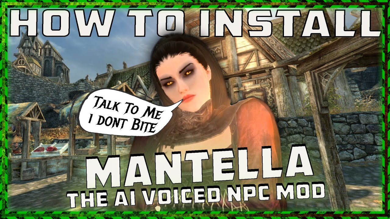 How To Install Mantella | The AI Voice Skyrim Mod.☢️