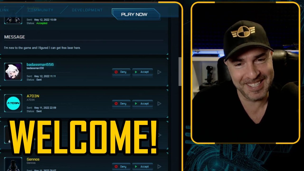 Montoya Welcomes New Arrivals To Star Citizen and TEST Squadron