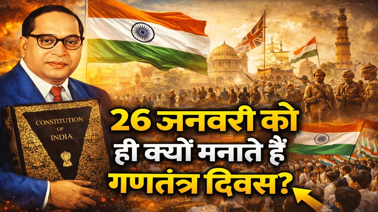 26 जनवरी को ही क्यों मनाते हैं गणतंत्र दिवस? 🇮🇳 | भारत गणराज्य बनने की पूरी कहानी 