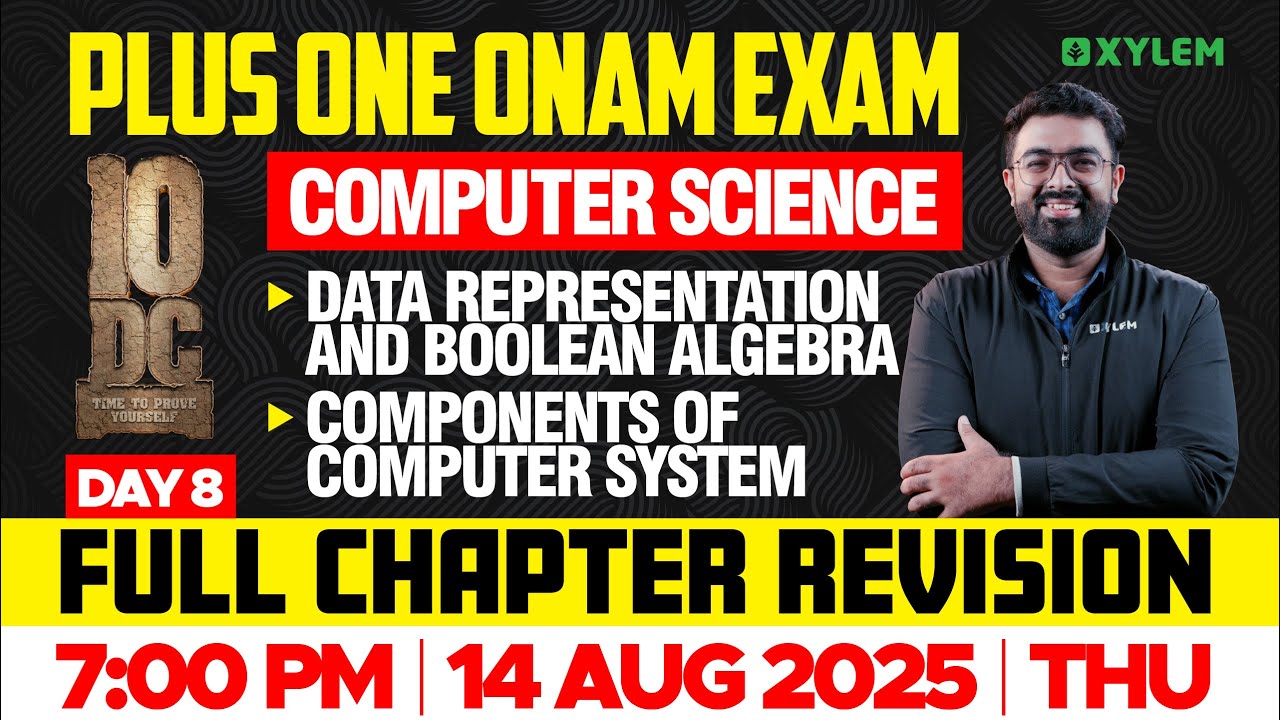 Plus One Computer Science | Data Representation And Boolean Algebra , Components Of Computer System