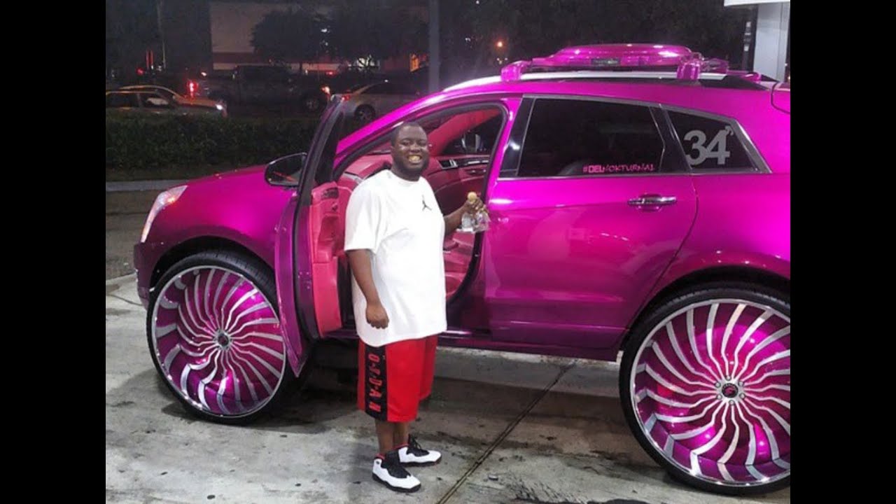 AceWhips.NET- Candy Pink Cadillac SRX on 34