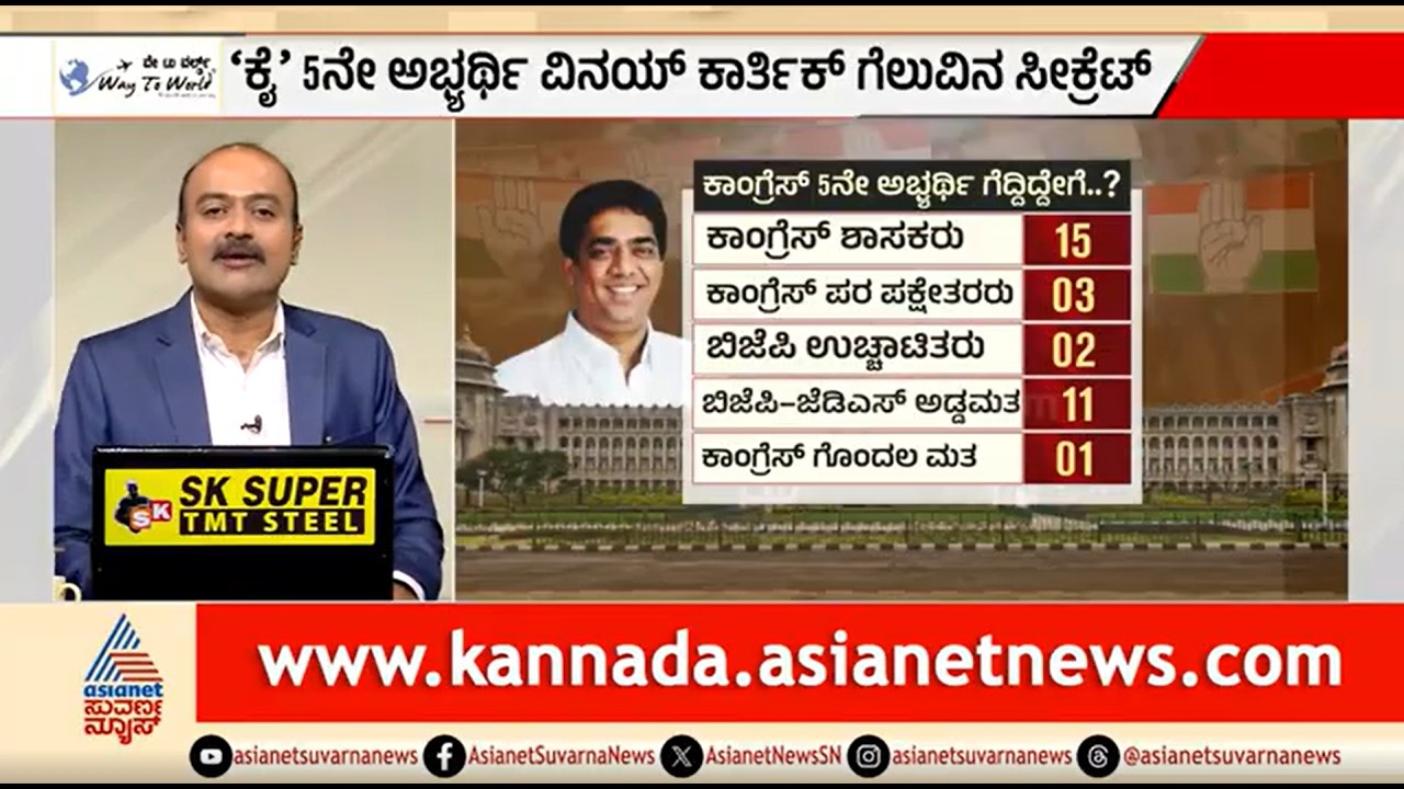 ಕಾಂಗ್ರೆಸ್ 5ನೇ ಅಭ್ಯರ್ಥಿ ವಿನಯ್ ಕಾರ್ತಿಕ್ ಗೆಲುವಿನ ಸೀಕ್ರೆಟ್ | News Hour | MLC Election | Vinay Karthik