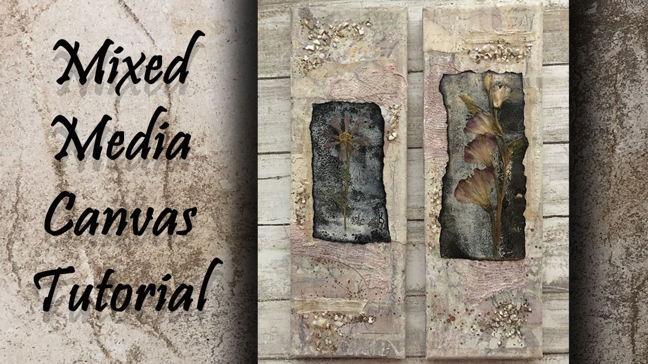 Wildflower Mixed Media Canvases