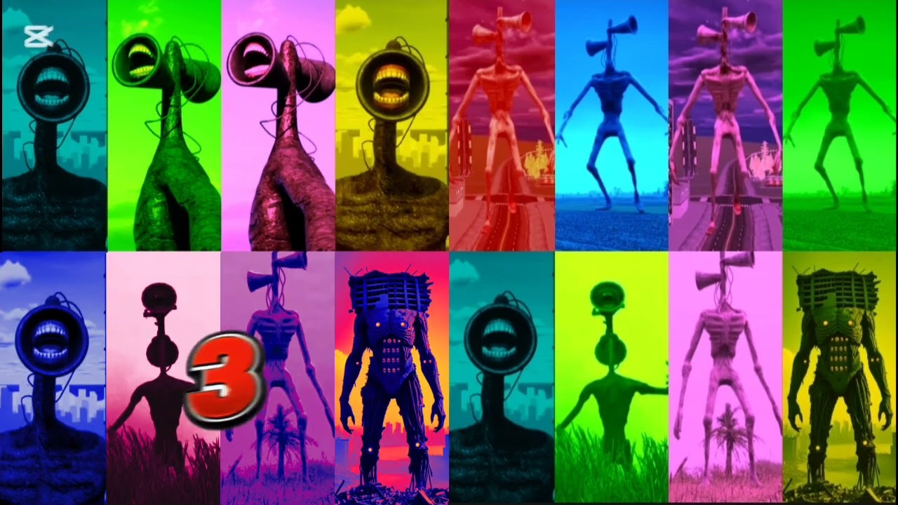 SIREN HEAD: Mega battle and     #sirenhead  #megabattle  #horrorvideo  #foundfootage