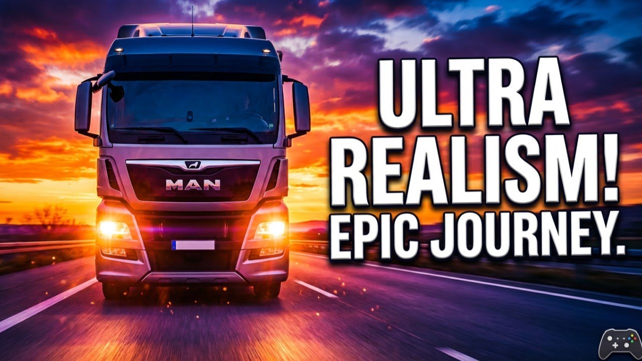 MAN Truck Long Route Journey 2025 KM | Realistic Highway Drive & Comfort Ride