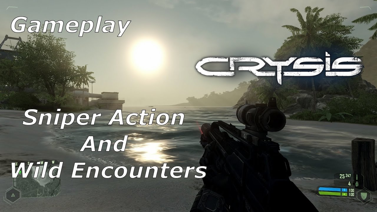 Crysis - Gameplay | Sniper Action And Wild Encounters | Destroying The Cruiser