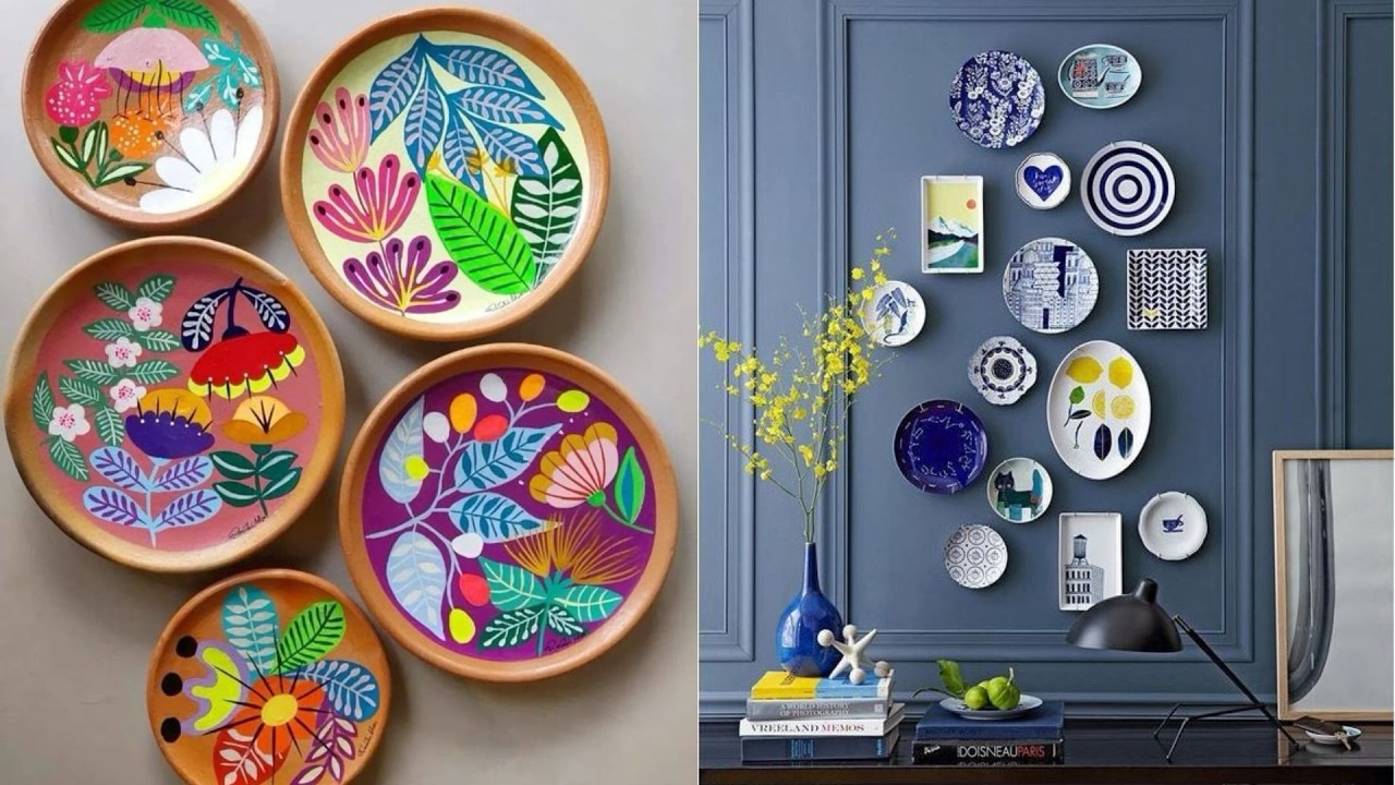 PRATOS DECORATIVOS, beleza e memórias na decoração da sua casa | PAREDE com PRATOS DECORATIVOS