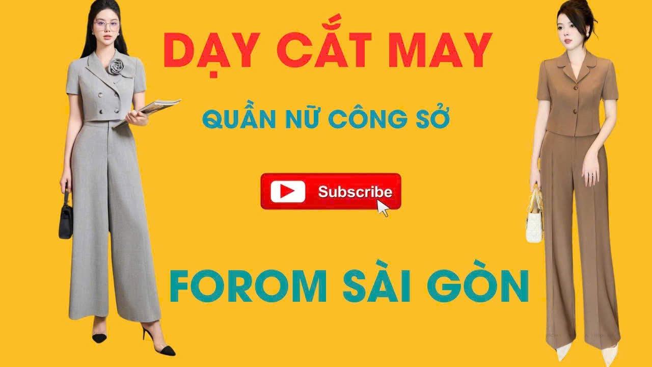 DẠY CẮT MAY QUẦN T&Acirc;Y NỮ C&Ocirc;NG SỞ ✂️  PH&Uacute; DẠY CẮT MAY ✂️ #hocmay #daycatmay #daycatmayquantaynucongso