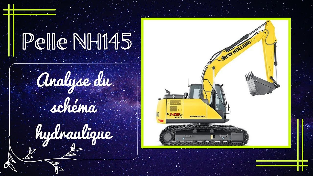 Analyse circuit hydraulique pelle NH 145