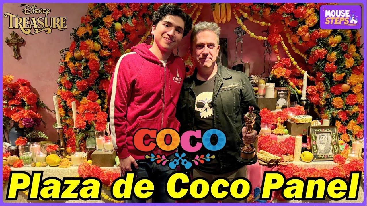Plaza de Coco Panel w/Director Lee Unkrich, Anthony Gonzalez ('Coco' Miguel), More - Disney Treasure