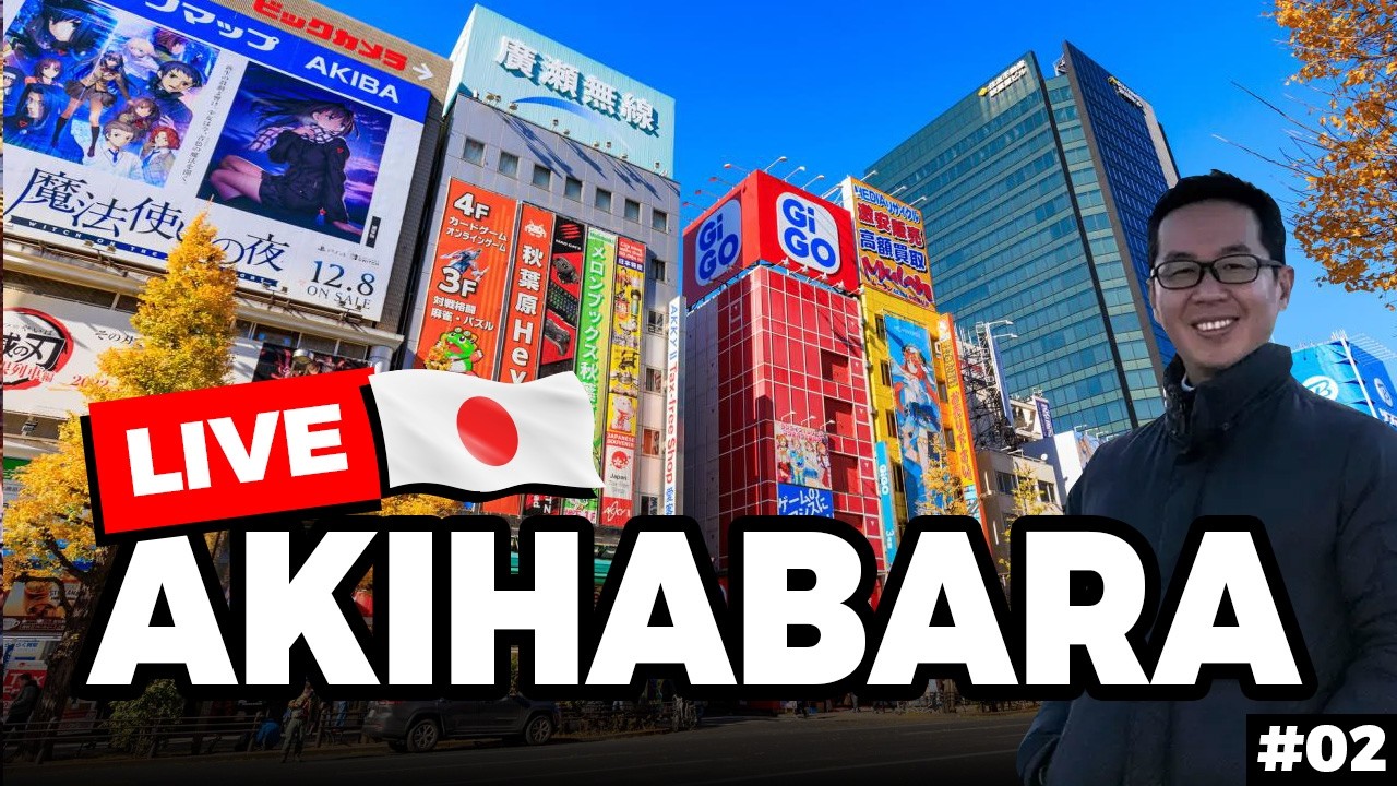 🔴 LIVE no Japão 2026: Tour em Akihabara, Tóquio [Ep. 02]