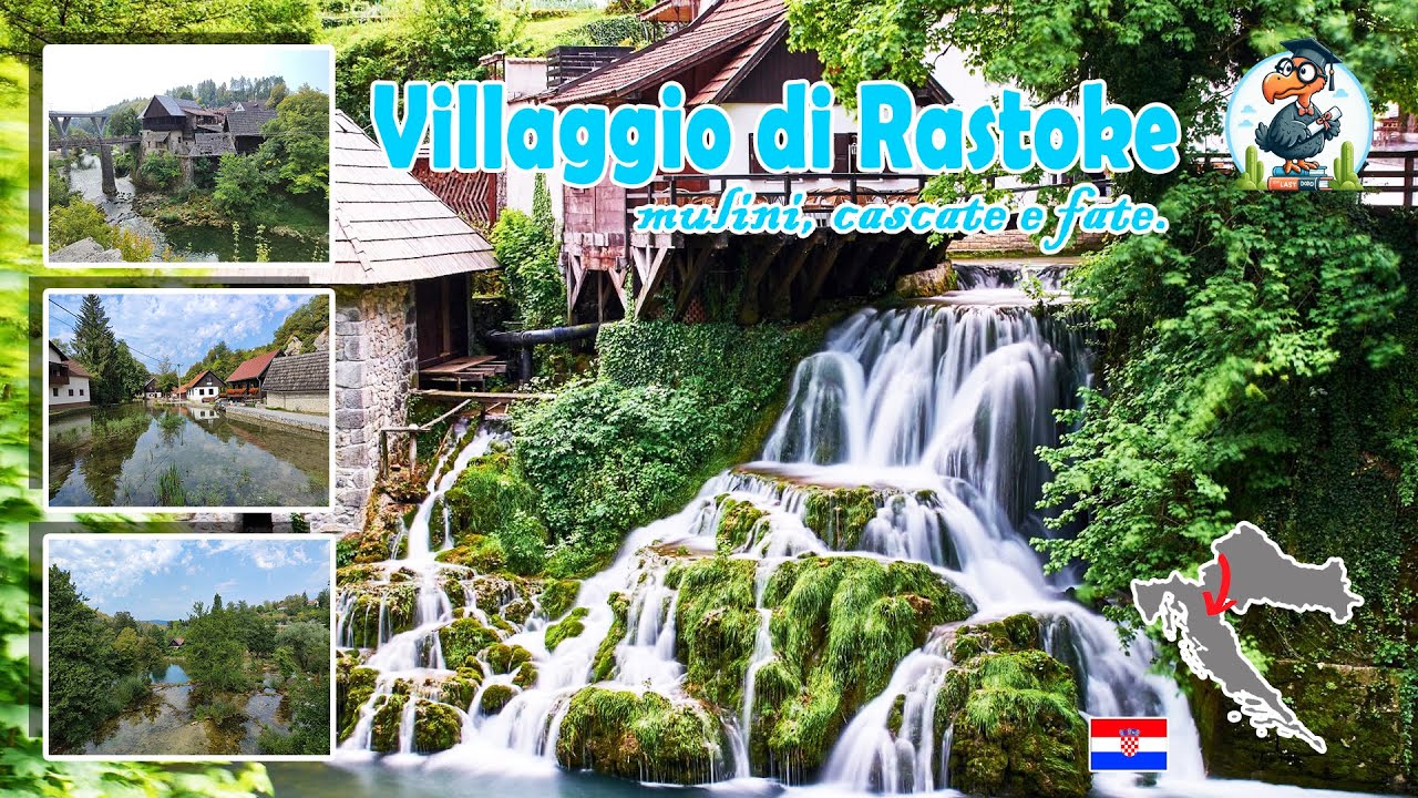 Villaggio di Rastoke 🏞️, mulini, cascate e fate. Rastoke Croazia 🇭🇷 - Slunj - Natura 🌱