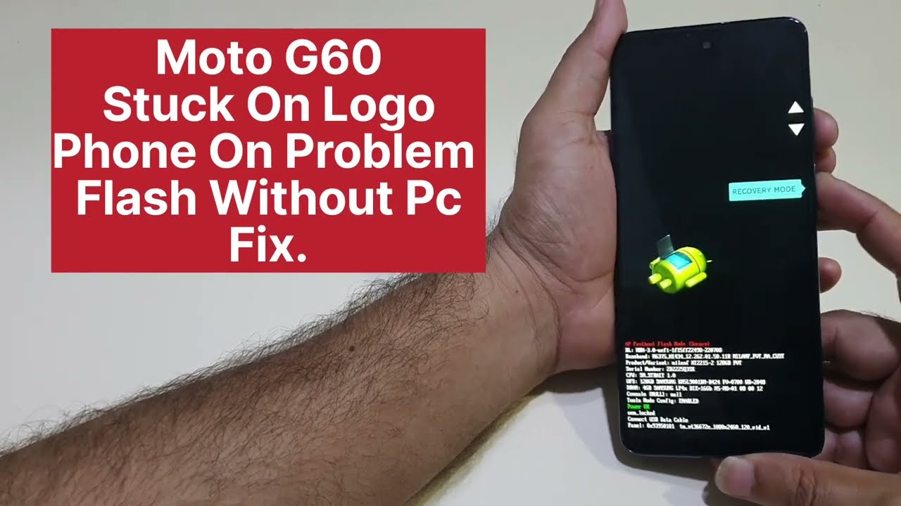 Moto G60 Phone Stuck on Logo Not On Complete How Can Solve And Flash