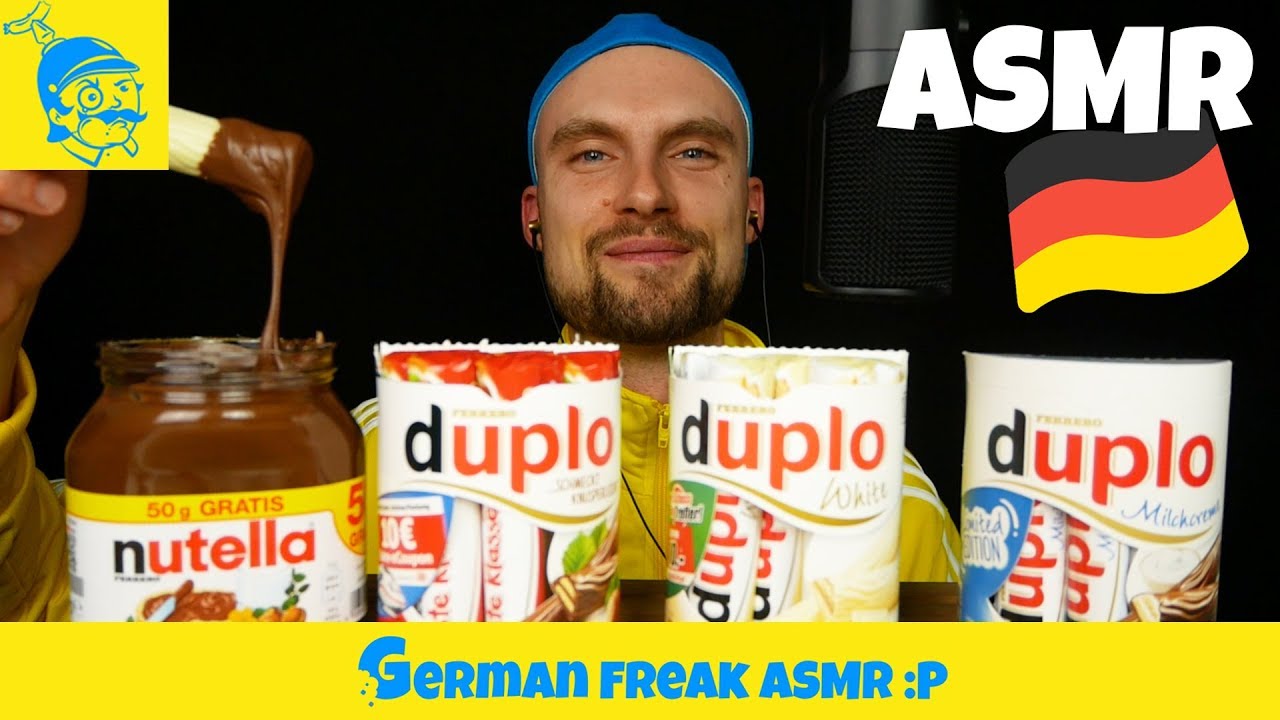 ASMR DUPLO mit NUTELLA essen 😋 (ASMR Deutsch) - GFASMR