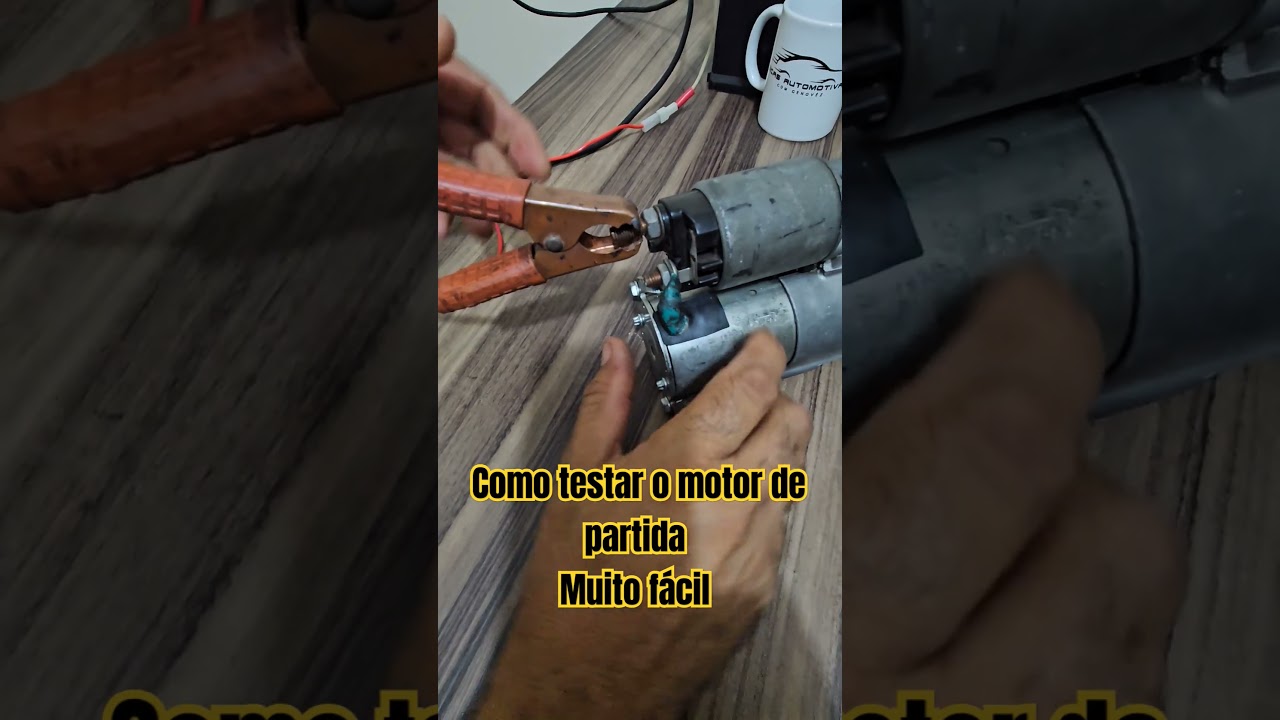 Como testar o motor de partida #eletricidadebasica #motordepartida #automaticomotordepartida
