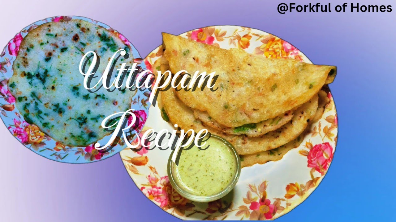 Leftover idli batter uttapam Recipe| South Indian recipe| Forkful of Homes