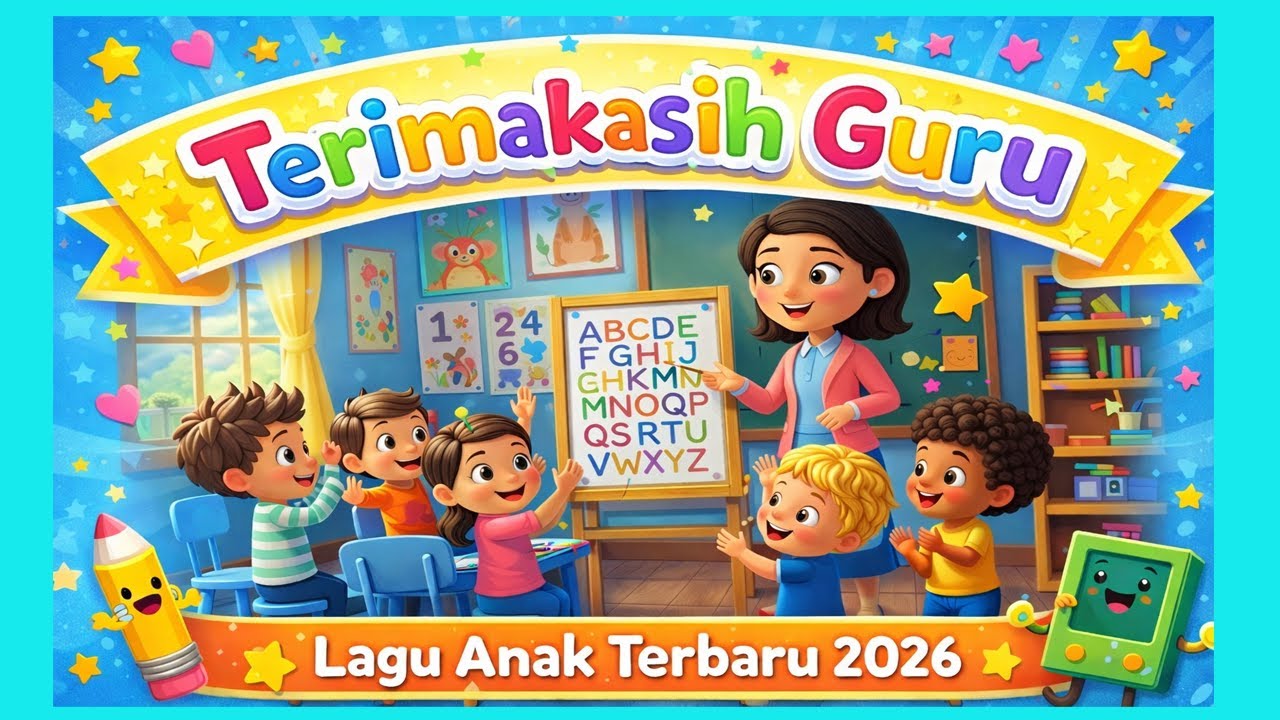 Terimakasih Guru Lagu Anak TK Paling Menyentuh | Lagu Anak Terbaru 2026 | Lagu Anak Terbaik