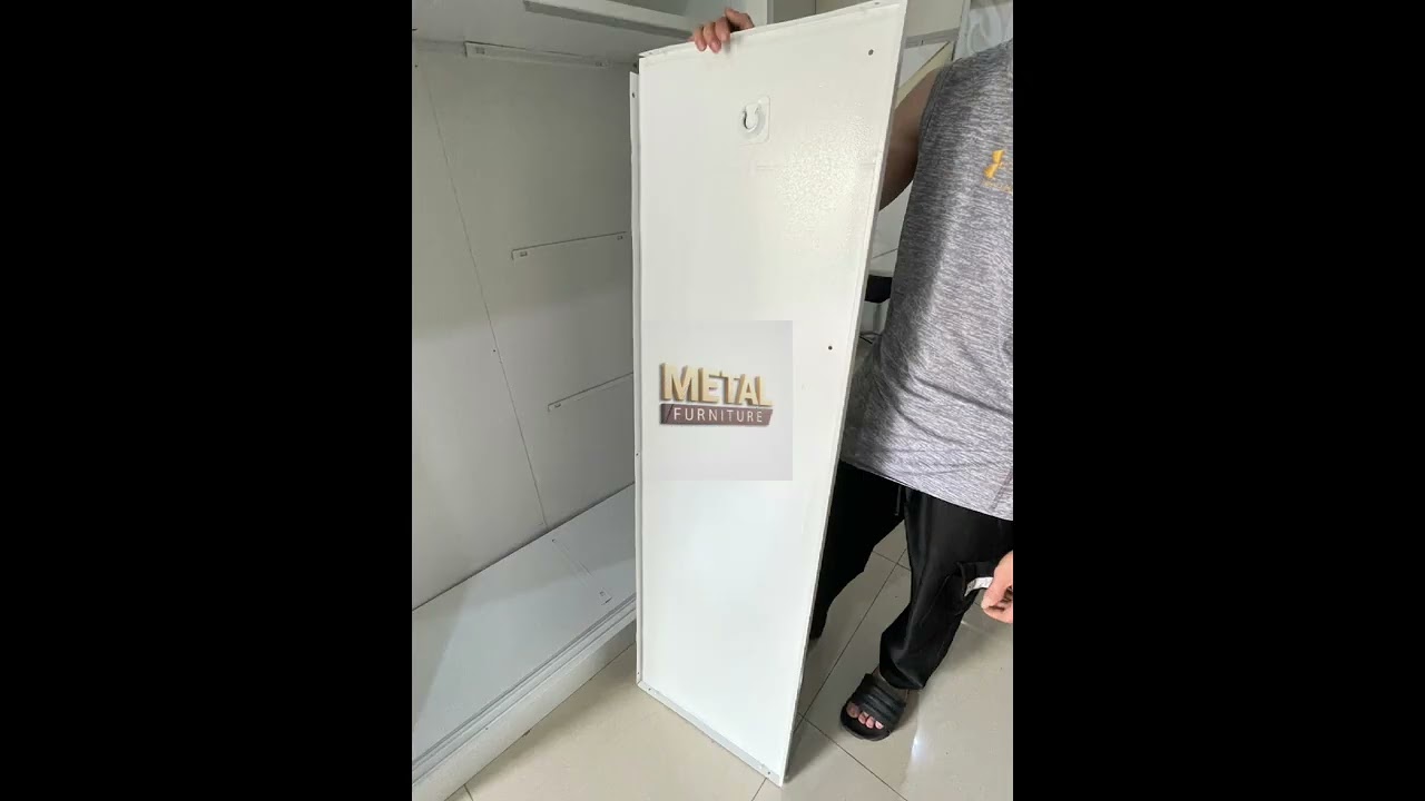 Video Tutorial Perakitan Lemari Pakaian Besi Sliding Door Type 120 Cm METAL FURNITURE