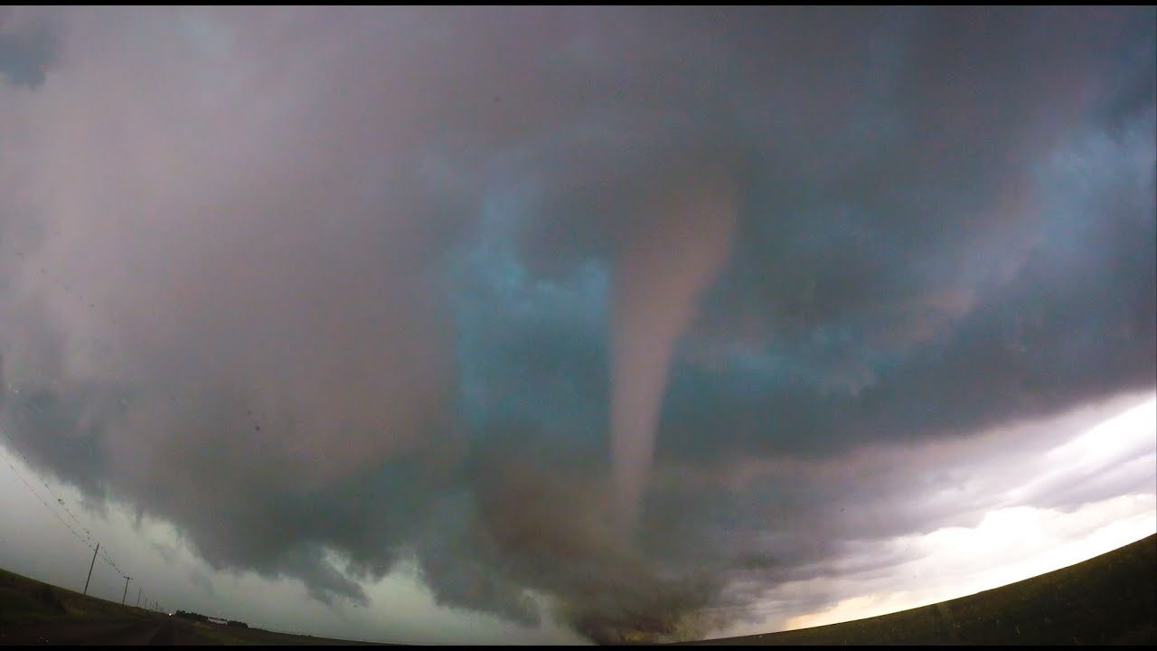 DANGEROUS Tornado rips apart the town of Selden Kansas