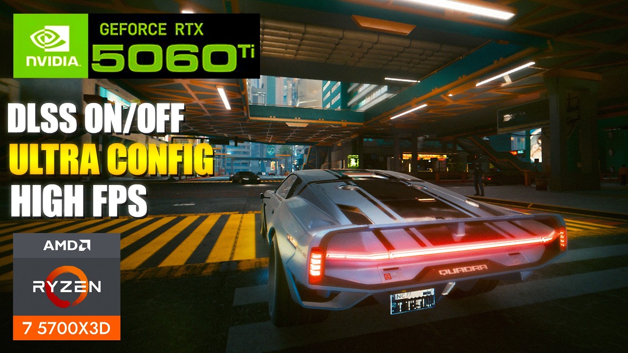 Cyberpunk 2077 | RTX 5060 Ti 16GB + Ryzen 7 5700X3D | 1080p Ultra Settings Benchmark