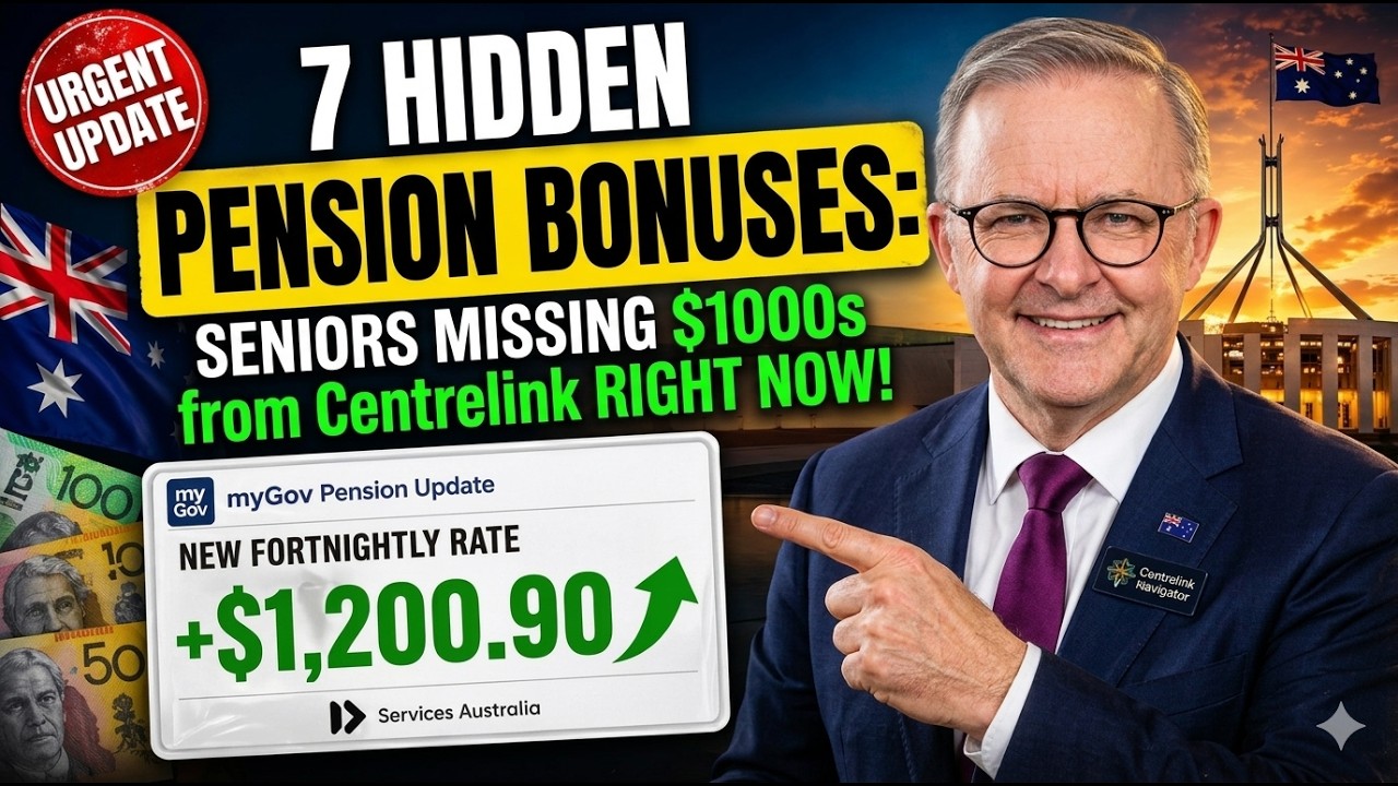 💰 7 Hidden Pension BONUSES 2026: Seniors Missing $1000s from Centrelink RIGHT NOW!