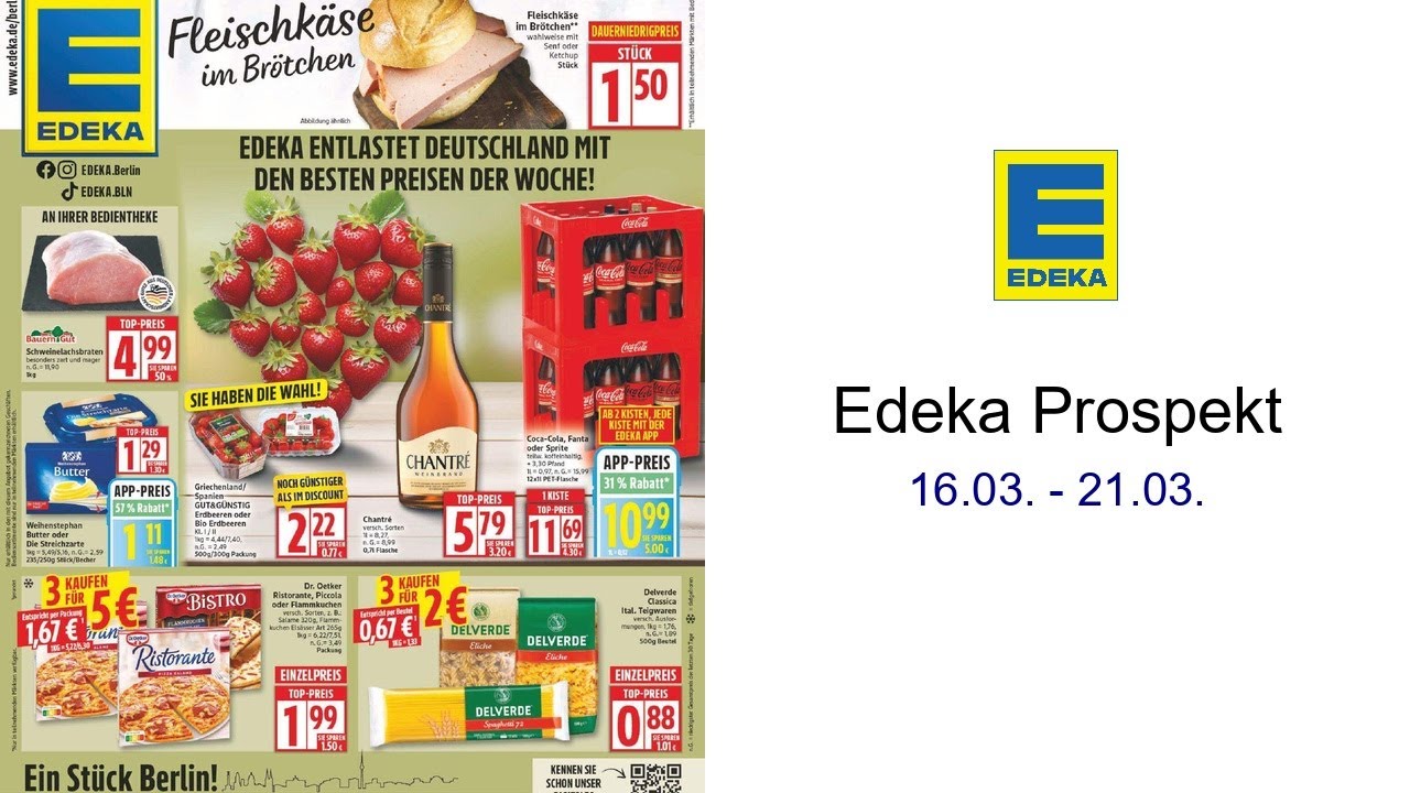 Edeka Prospekt   16.03. - 21.03.