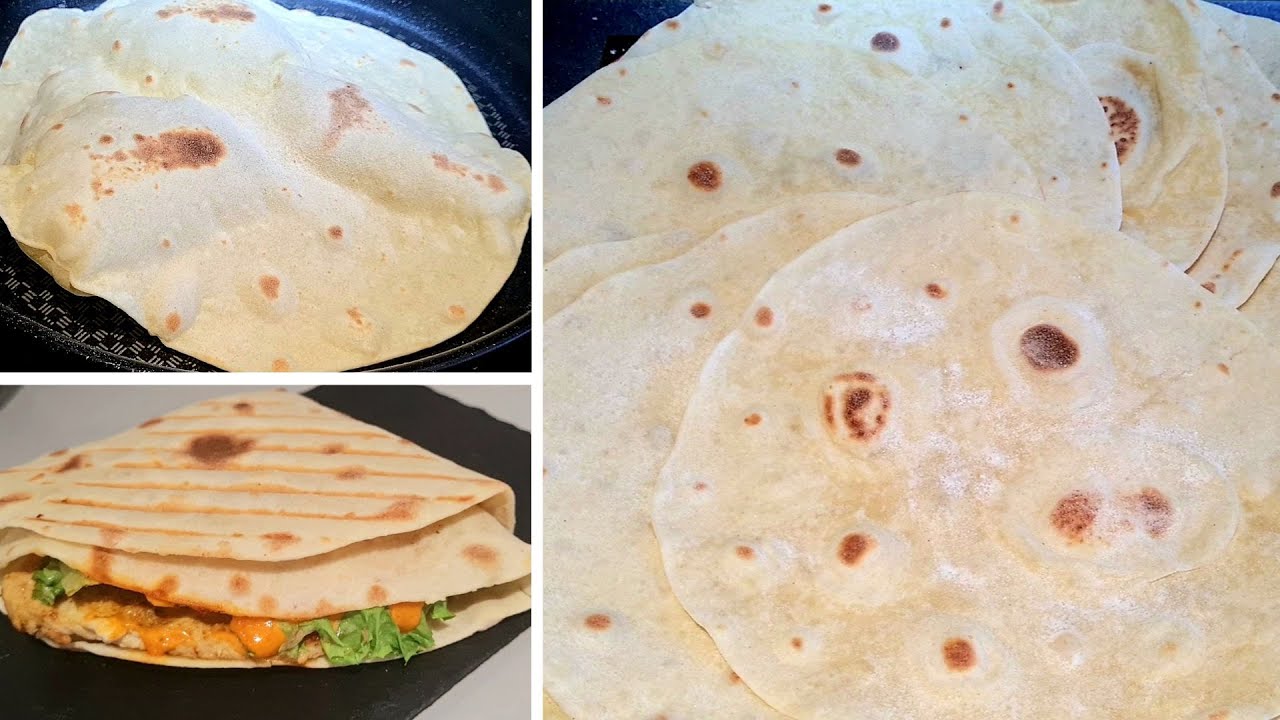 Recette Pain Tortilla / Tacos / Fajitas _ RECETTE AVEC ou SANS THERMOMIX