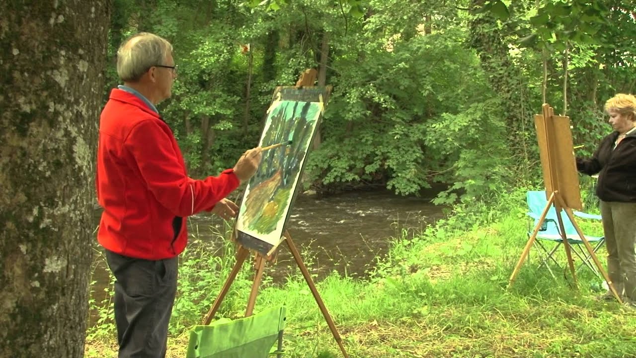Schilderen in de Ardennen o.b.v. Hans Mutsers.