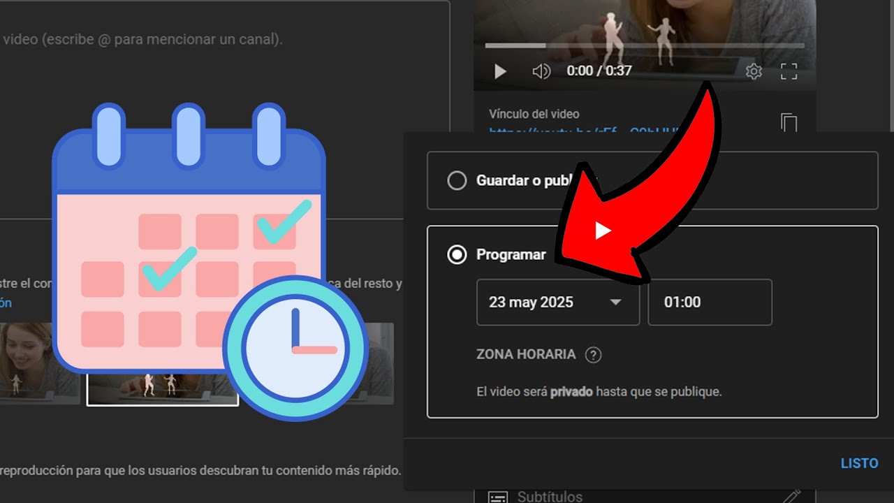 C&oacute;mo PROGRAMAR un video en YOUTUBE / Publicar video