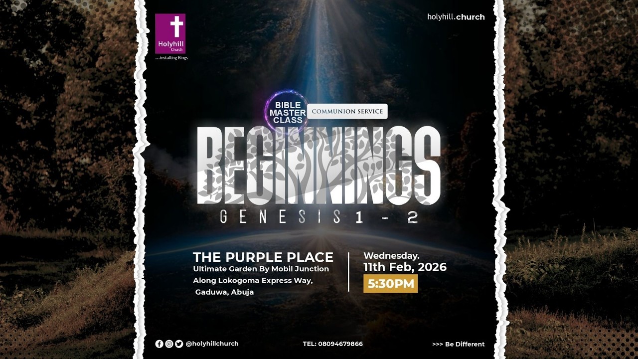 BIBLE MASTER CLASS WITH PASTOR SUNDAY OGIDIGBO | 11th February 2026