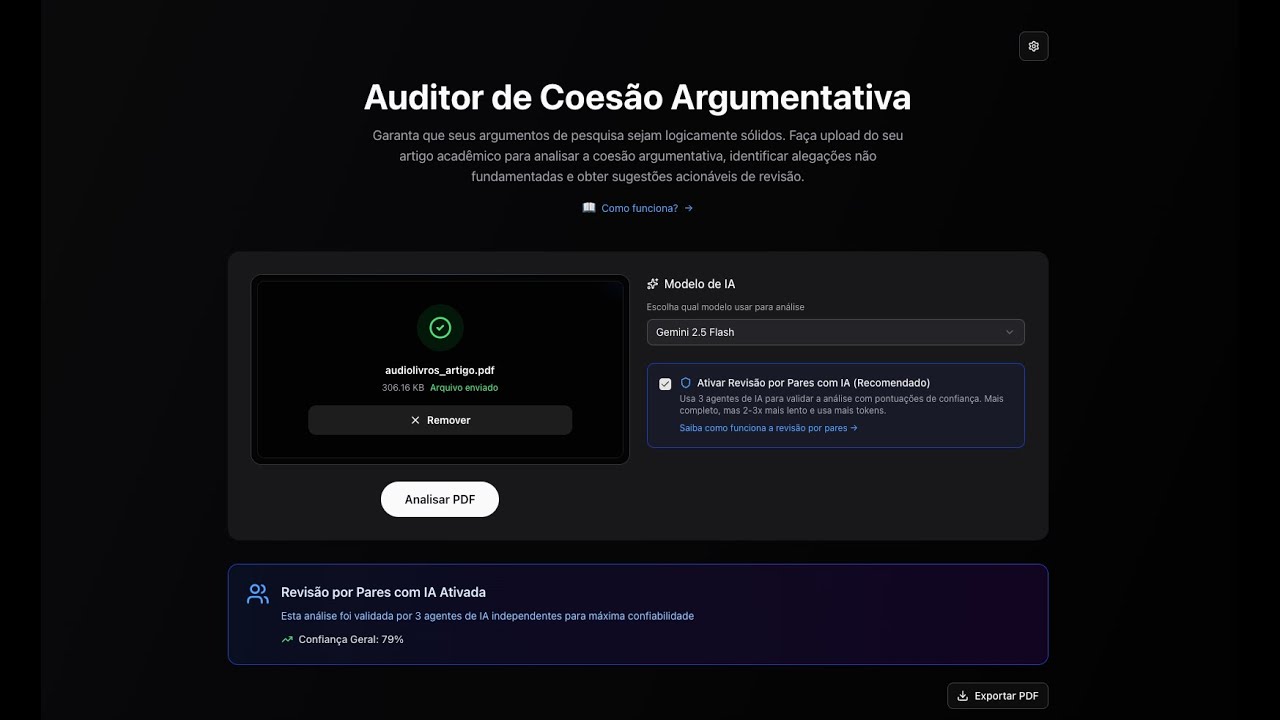 auditor de coesão argumentativa - para escritores de trabalhos acadêmicos e artigos científicos