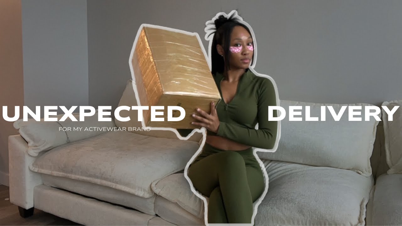 VLOGMAS DAY 7 | UNEXPECTED Delivery Day For My Activewear Brand: What’s Inside The Box? 📦