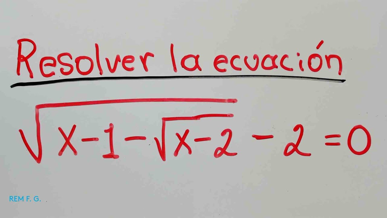 Ecuaciones con radicales.