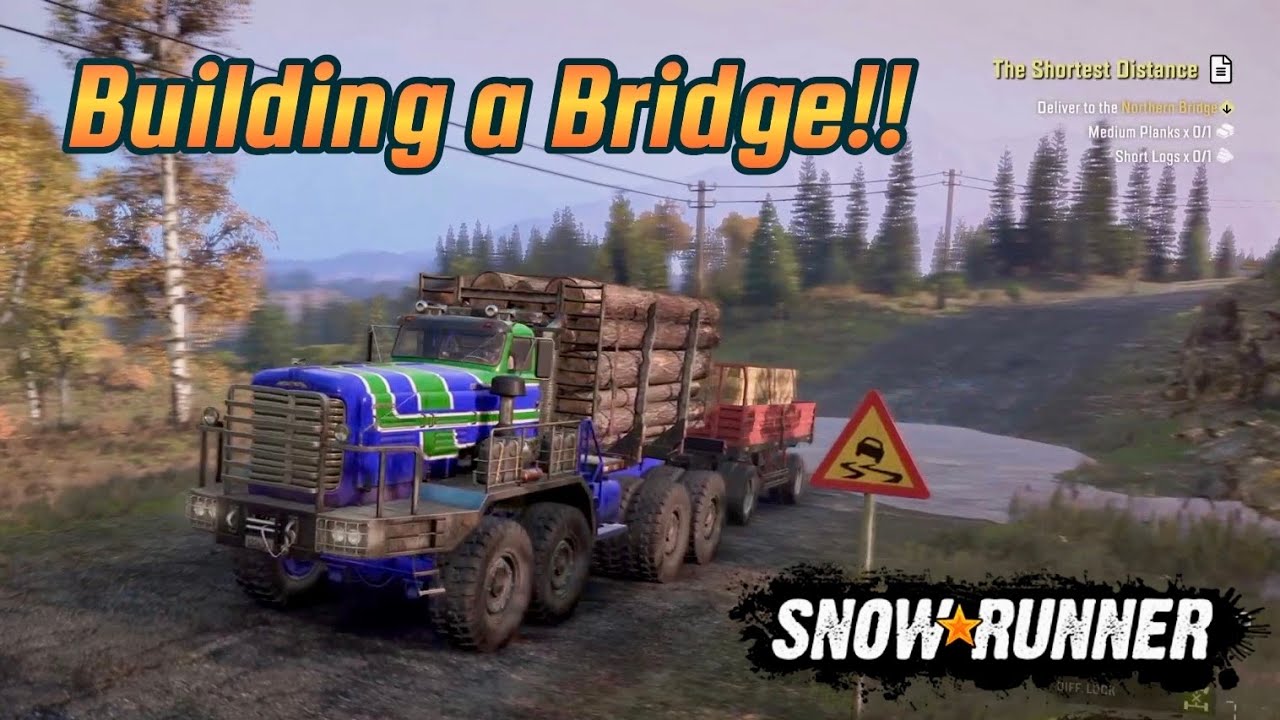 Logs & Planks Delivery to the Northern Bridge in Zherbai Quarries!!