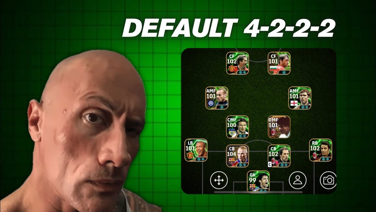 Easy way to make Default 4222 formation in eFootball