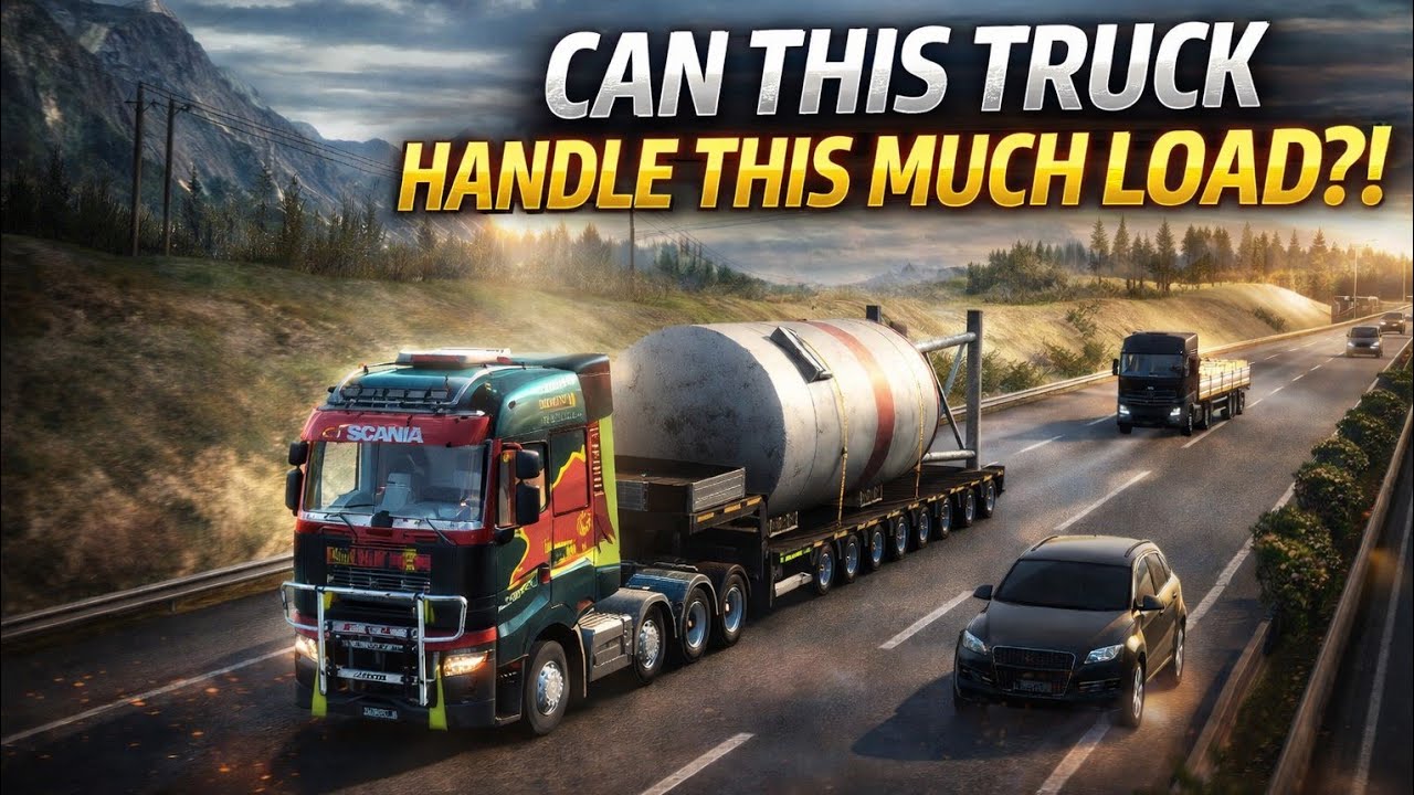 Truck of Europe| Heavy cargo delivery #eurotrucksimulator2 #gaming #explore #viral 