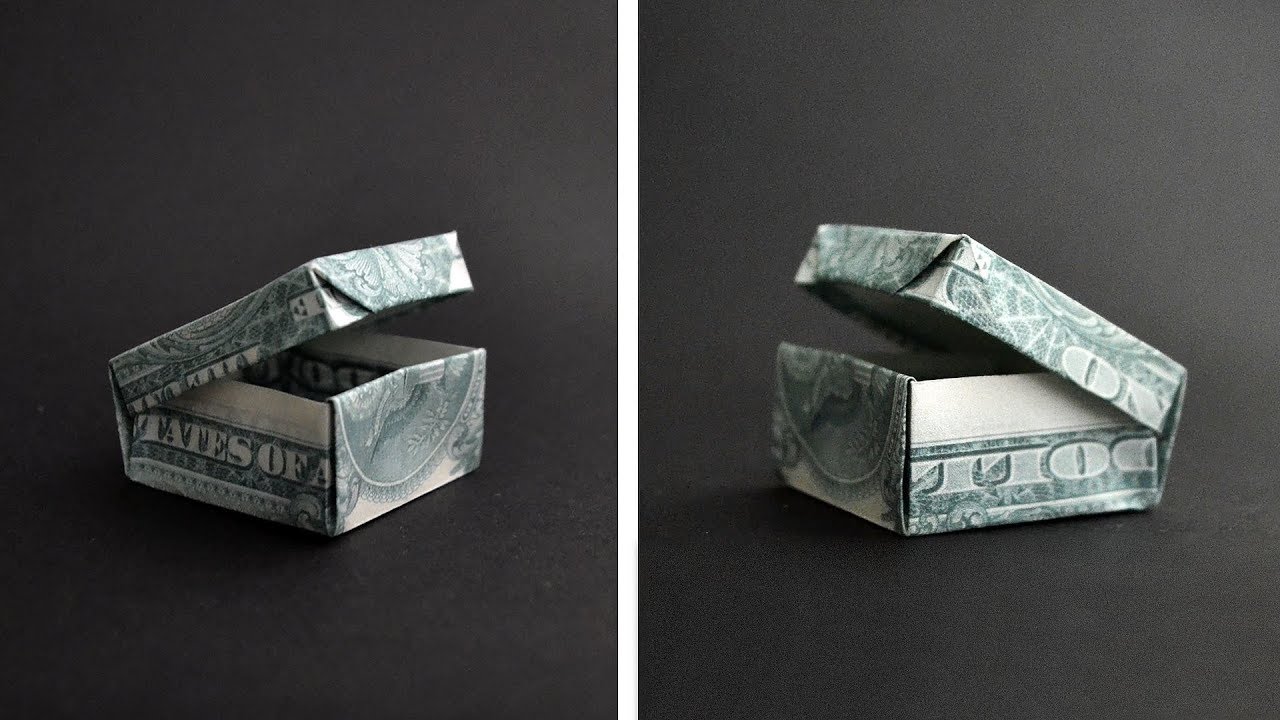Cool Money BOX Origami Dollar Tutorial DIY by NProkuda (design  Felipe J. Contreras)