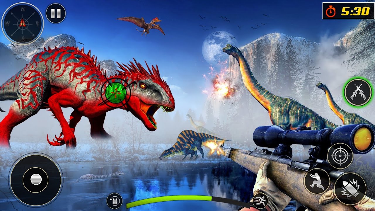 Hunting Giant Dinosaurs in Dinosaur Hunter 3D | Wild Safari Gameplay 2026